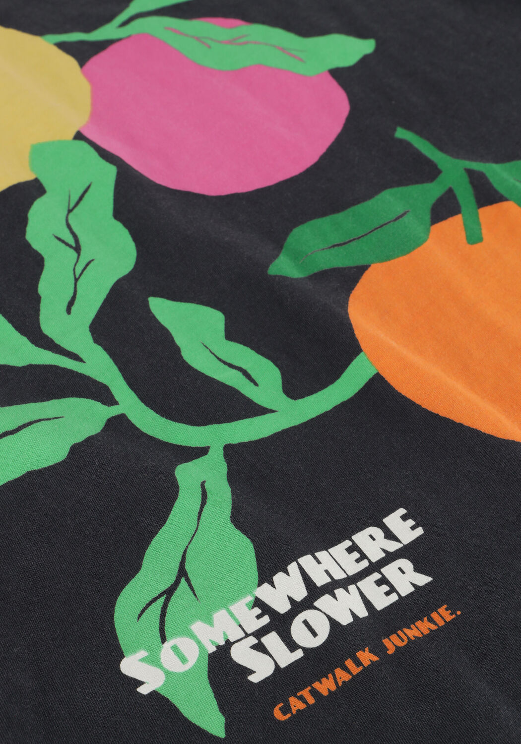 Schwarze CATWALK JUNKIE T-shirt GRAPHIC TSHIRT - large