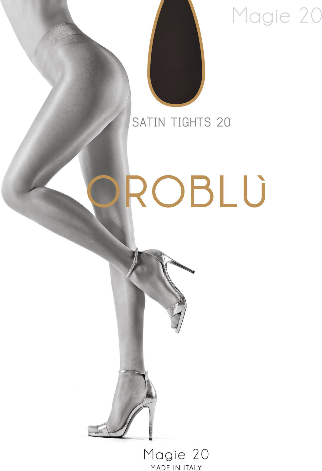 Schwarze OROBLU Strumpfhosen MAGIE 20 - medium