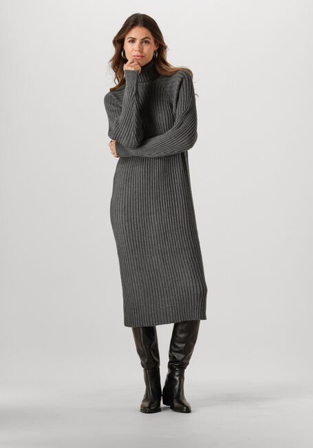 Graue Y.A.S. Midikleid YASMAVI KNIT MIDI ROLLNECK DRESS - large