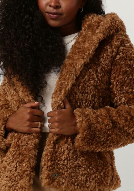 Camelfarbene GIACOMO THE JACKET Fake-Fur-Jack 6512773 - large