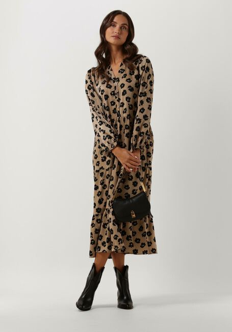 Taupe NEO NOIR Midikleid LAYLI DISTRESSED DOT DRESS - large