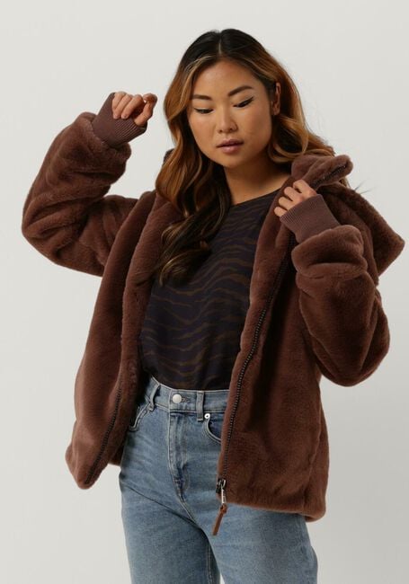 Bordeaux MOSCOW Fake-Fur-Jack EVELYN - large