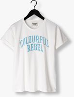 Weiße COLOURFUL REBEL T-shirt CR PATCH BOXY TEE