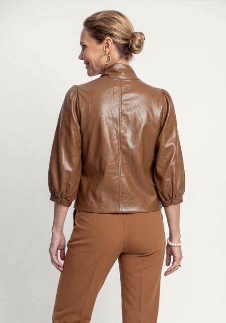 Cognacfarbene AAIKO Top PEMMY PU 689 TOP - large