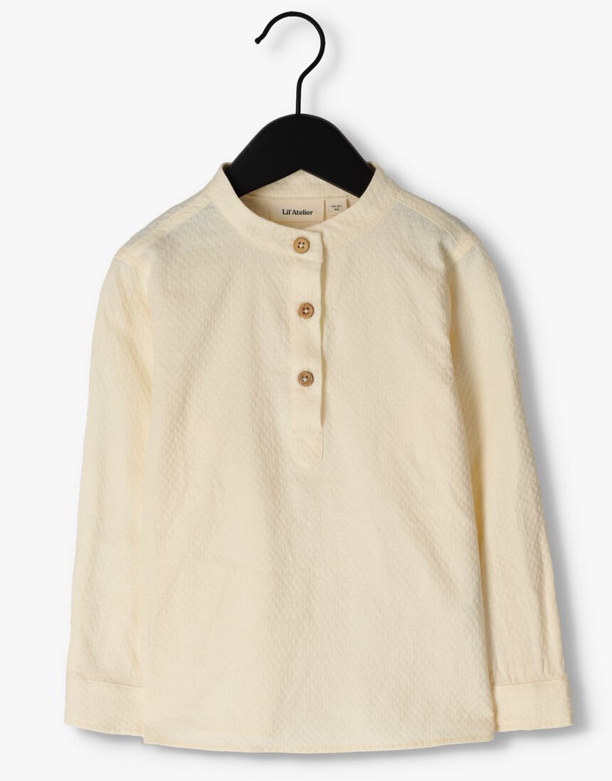beige lil' atelier casual-oberhemd nmmdavo ls loose shirt