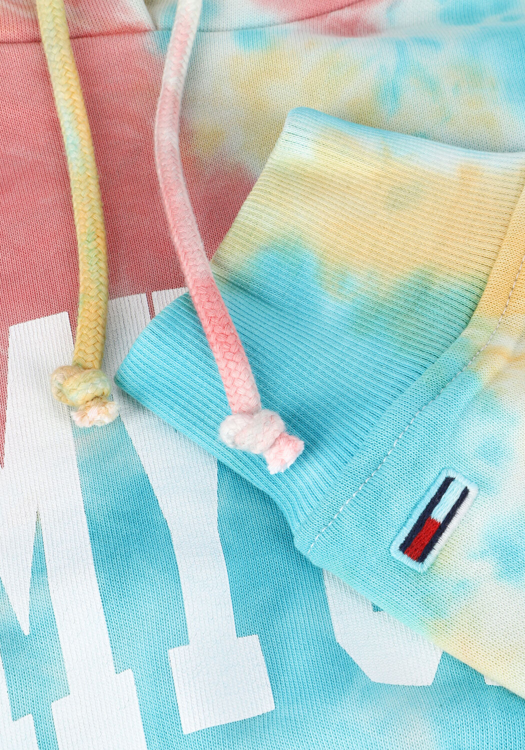 Mehrfarbige/Bunte TOMMY JEANS Sweatshirt TJW BXY TIE DYE COLLEGE 1 HOODIE - large