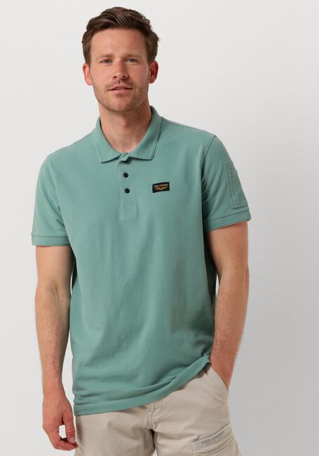 Blaue PME LEGEND Polo-Shirt SHORT SLEEVE POLO TRACKWAY - large