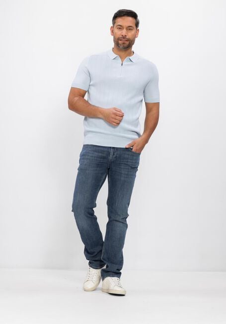 Hellblau GENTI Polo-Shirt POLO ZIP SS 1260 - large