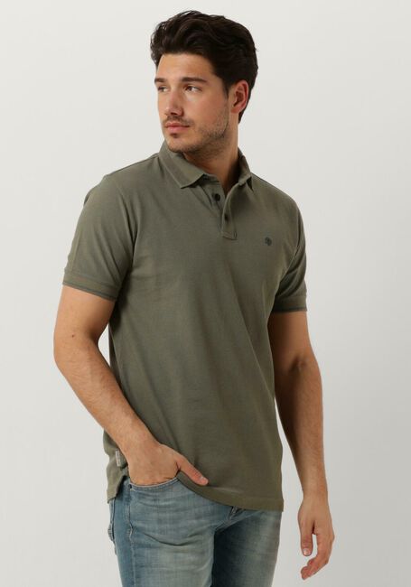 Grüne CAST IRON Polo-Shirt SHORT SLEEVE POLO POPCORN - large