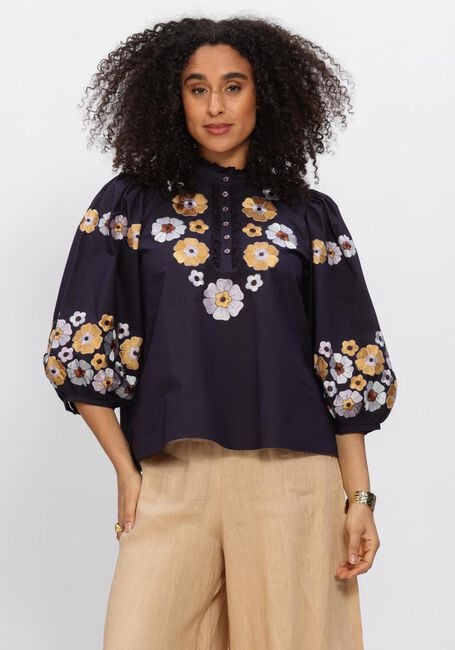 Dunkelblau ANTIK BATIK Blusen AMANTINA BLOUSE - large