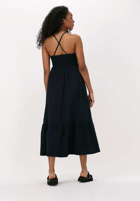Schwarze SCOTCH & SODA Midikleid MIDI LENGTH HALTER DRESS WITH SMOCKING DETAILS - large