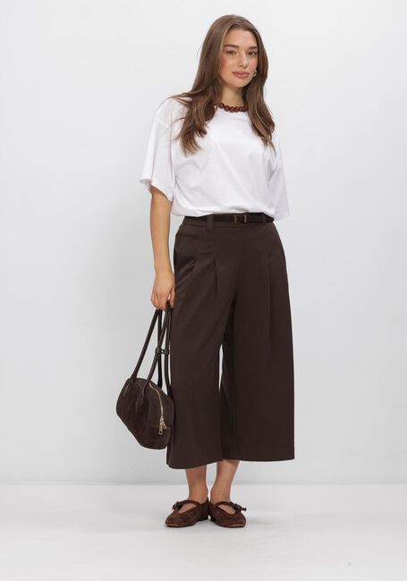 Braune MSCH COPENHAGEN Hosen MSCHMARYLA HENRIKA HW CULOTTE PANTS - large