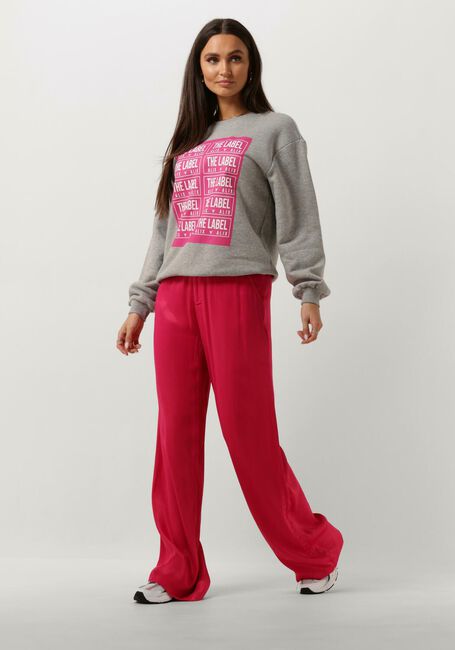 Graue ALIX THE LABEL Sweatshirt LADIES KNITTED LABEL SWEATER - large