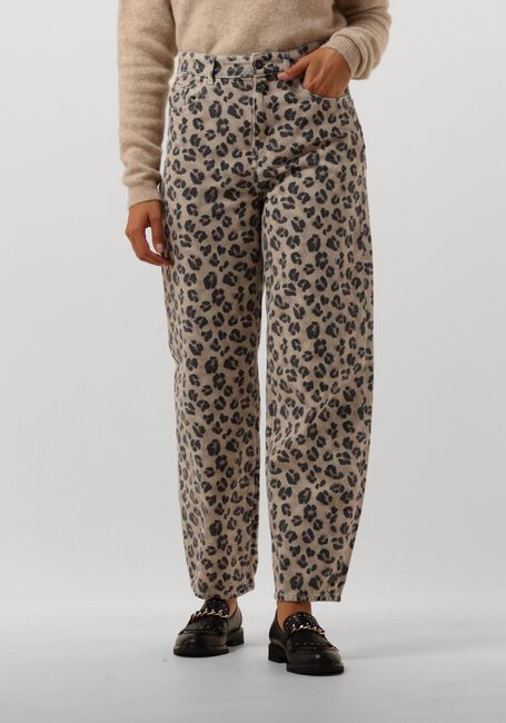 Braune BY-BAR Mom jeans LEW CHEETAH PANT - large