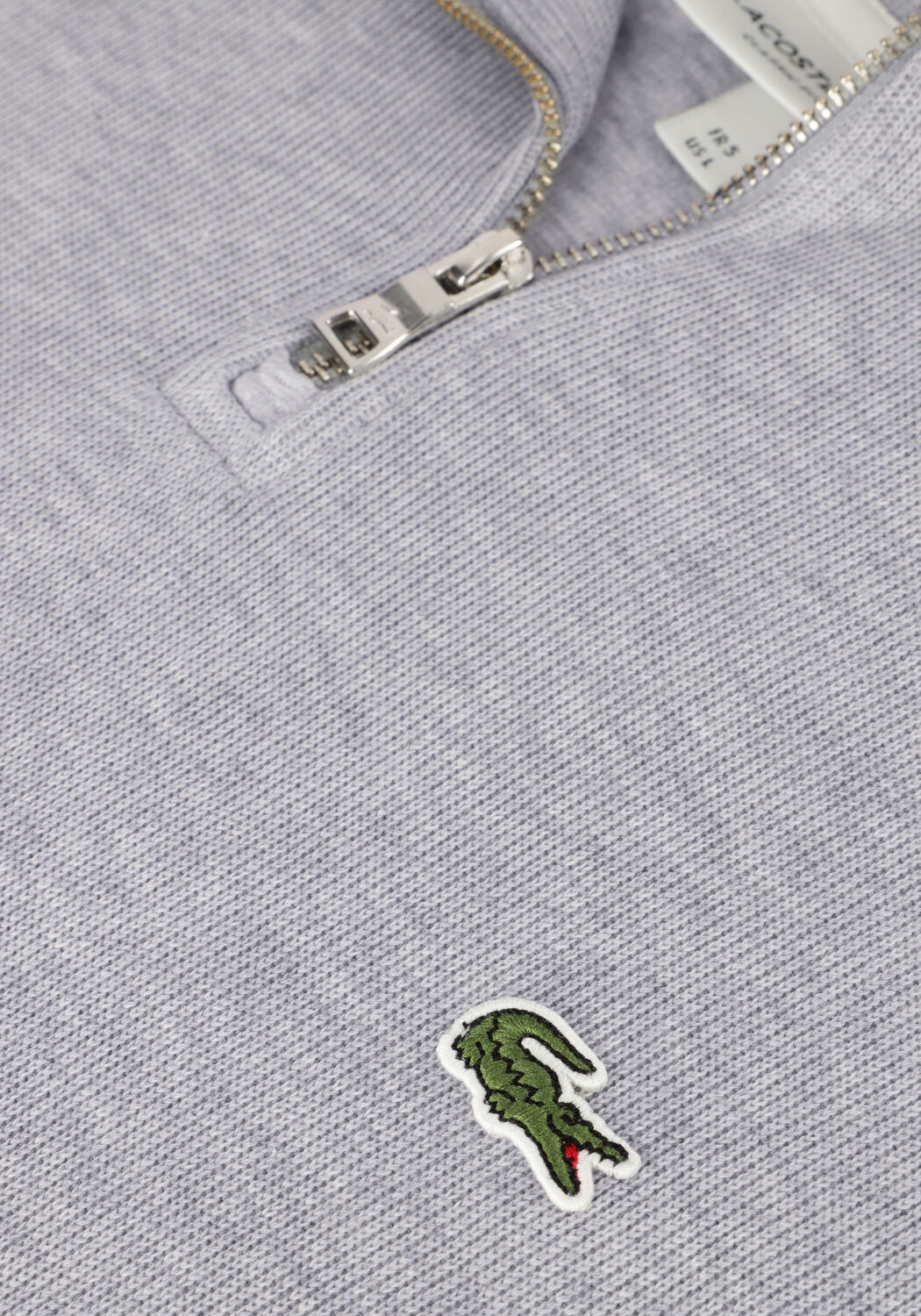 Graue LACOSTE Pullover REGULAR FIT HIGH NECK ZIPPED SWEATSHIRT - large