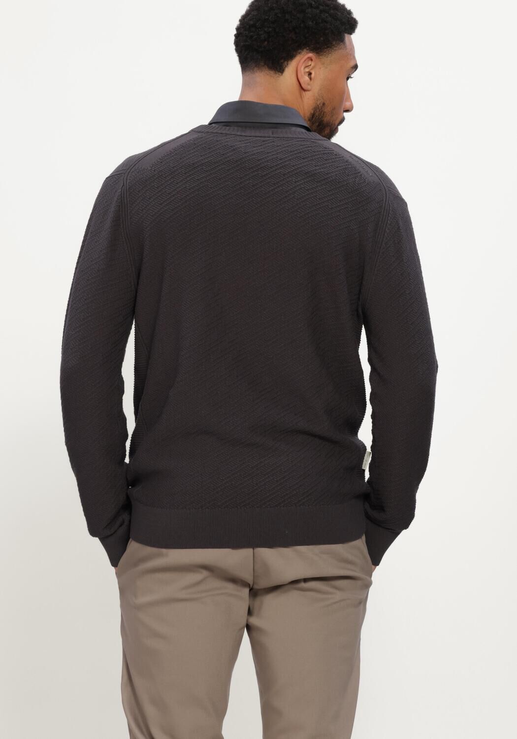 Dunkelgrau CAST IRON Pullover CREWNECK REGULAR FIT COMFORT BLEND - large
