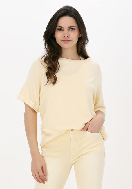 Gelbe SUMMUM Top SWEATER SHORT SLEEVE FLUID SWE - large