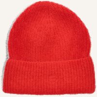 Rote BY-BAR Mütze LOGO BEANIE - medium