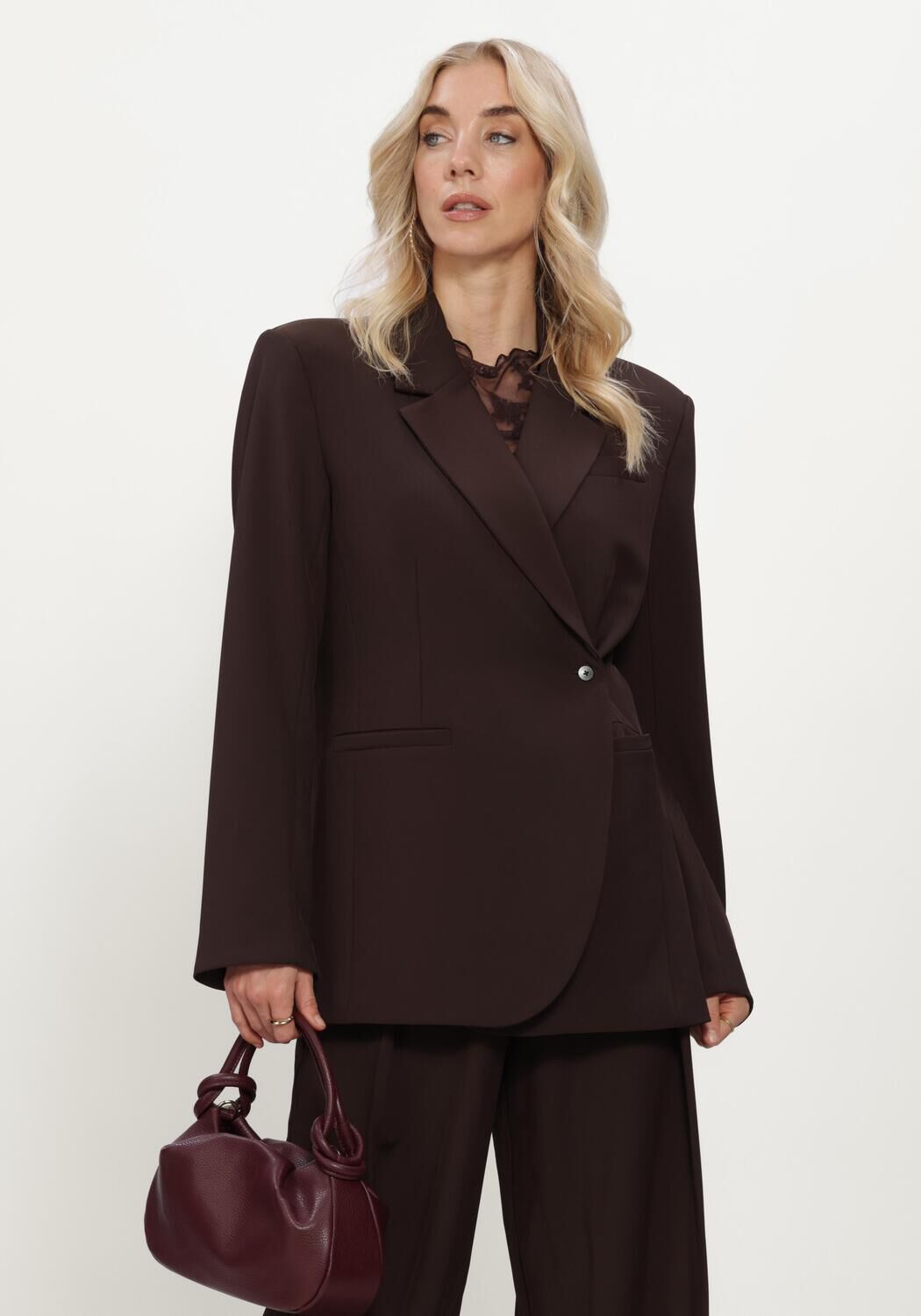 Braune MSCH COPENHAGEN Blazer MSCHVEGA LOOSE BLAZER - large