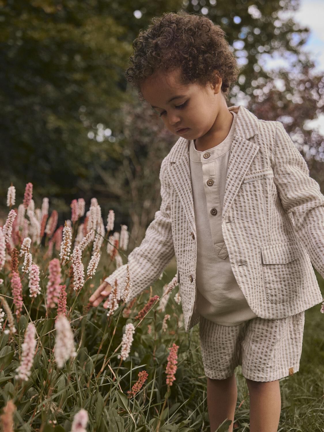 Beige LIL' ATELIER Sakkos NMMFAUSTO LS BLAZER LIL - large