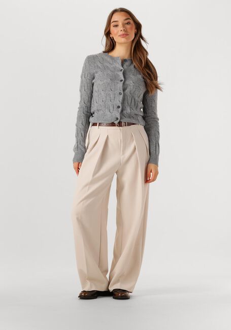 Graue TOMMY HILFIGER Strickjacke SOFT WOOL CABLE C-NK LS CARDIGAN - large
