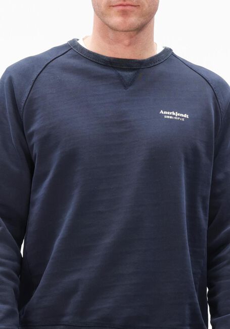 Dunkelblau ANERKJENDT Sweatshirt AKTIN JAPANESE SWEAT - large