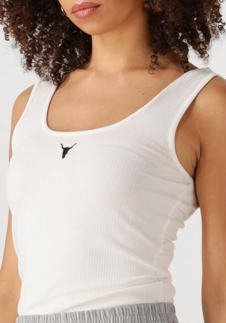 Weiße ALIX THE LABEL Top LADIES KNITTED TANKTOP - large