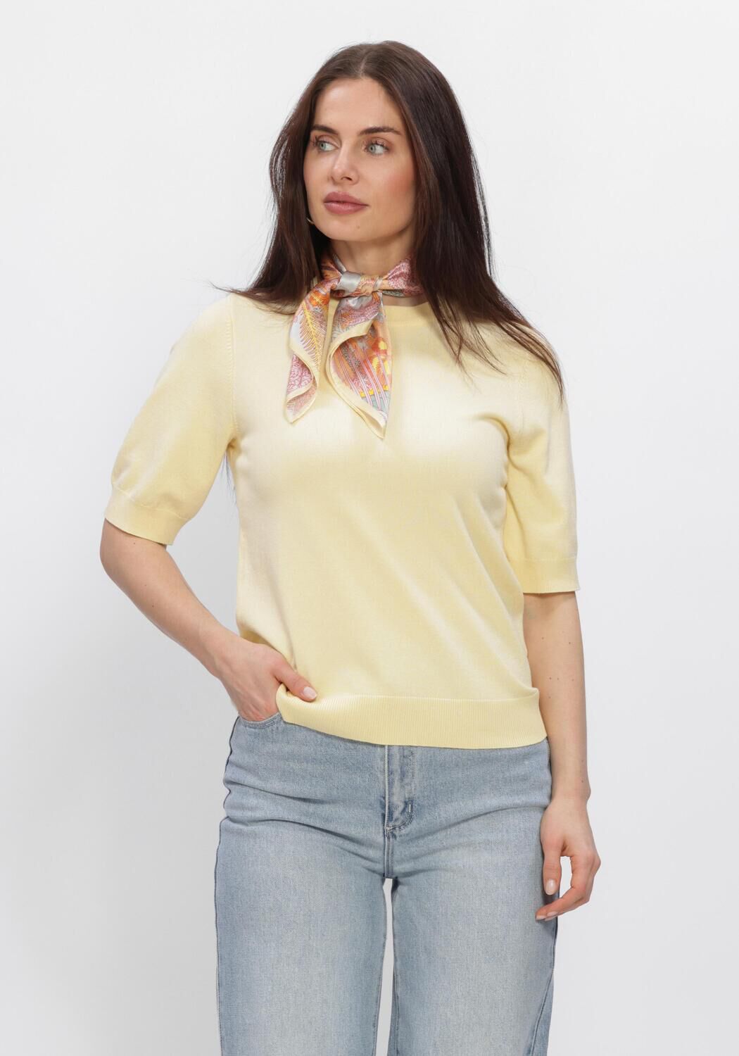 Gelbe Y.A.S. Top YASLENA SS KNIT PULLOVER S. NOOS - large