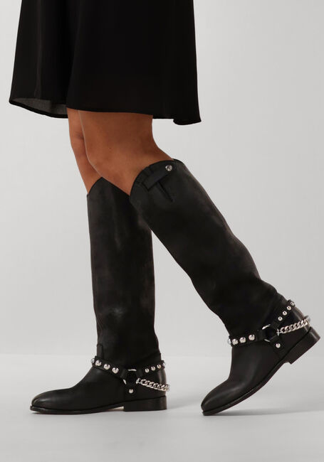 Schwarze ELENA IACHI Hohe Stiefel A5683 - large