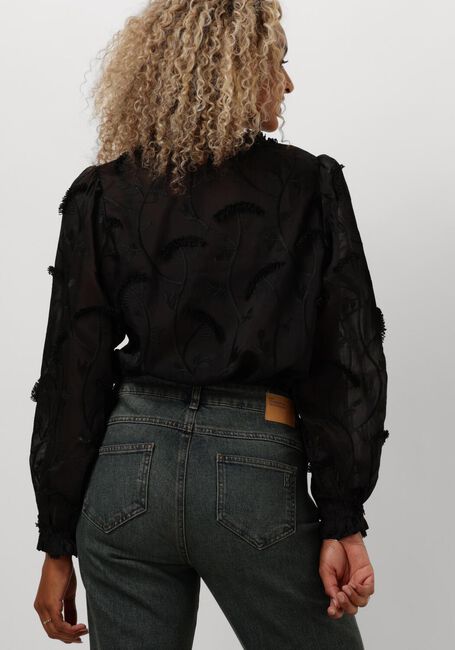 Schwarze MINUS Blusen PIPER V-NECK BLOUSE - large