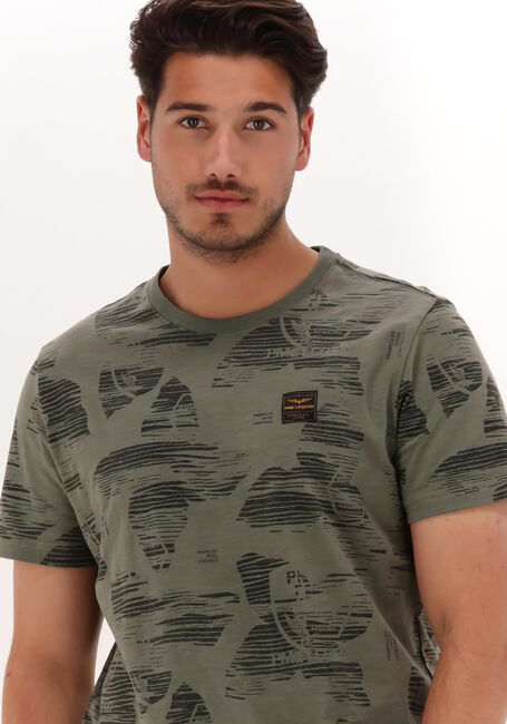 Grüne PME LEGEND T-shirt SHORT SLEEVE R-NECK SLUB JERSEY - large