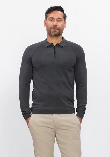 Dunkelgrau CAST IRON Polo-Shirt REGULAR FIT VISCOSE BLEND - large