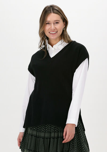 Schwarze SELECTED FEMME Spencer SLFNOVAH KNIT VEST B - large