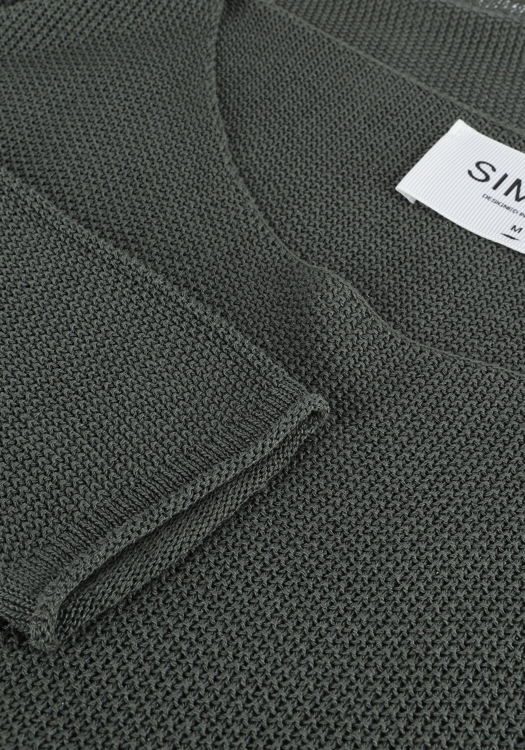 Gr&uuml;ne SIMPLE Top KNITTED SWEATER ELLENA ES - large