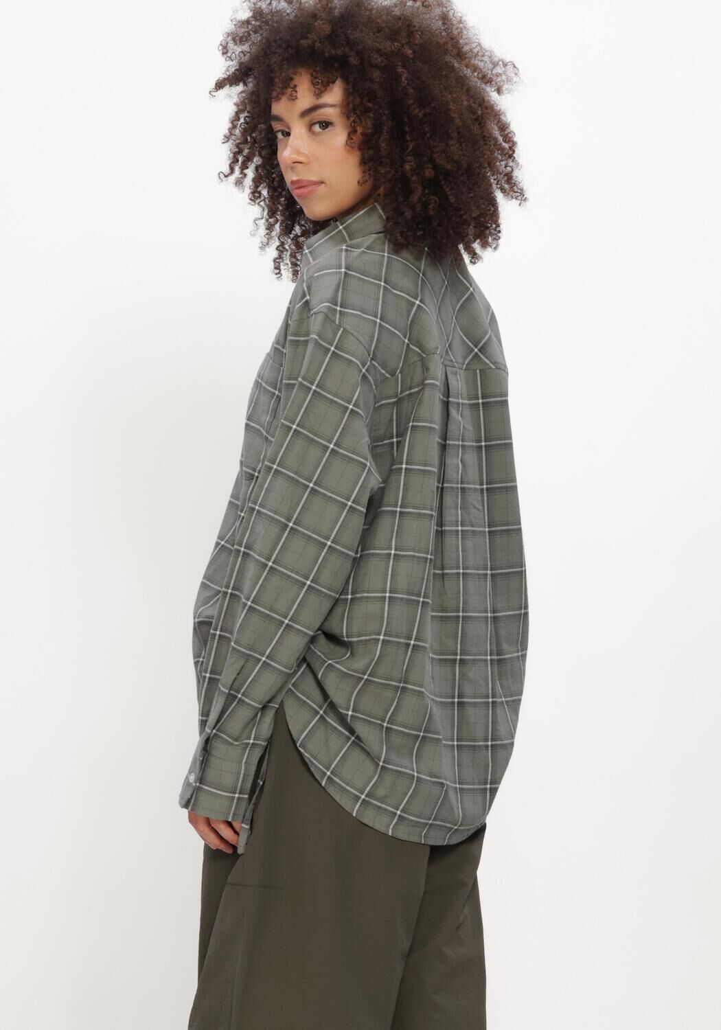 Gr&uuml;ne CATWALK JUNKIE Blusen CHECK BLOUSE - large