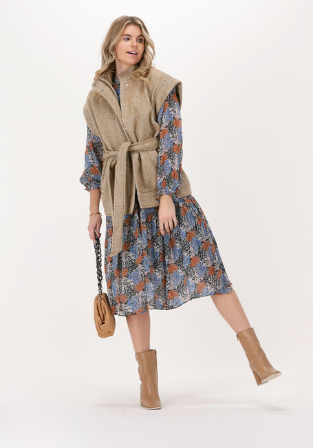 Blaue SECOND FEMALE Midikleid ITEA DRESS - large