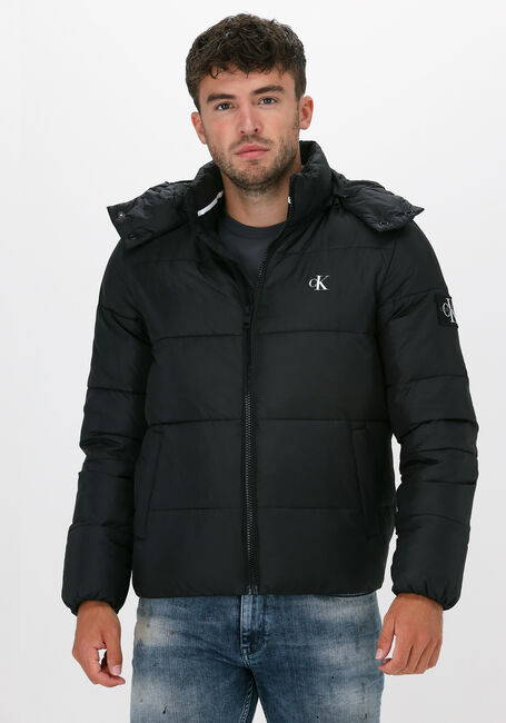 Schwarze CALVIN KLEIN Wattierte Jack ESSENTIALS NON DOWN JACKET - large