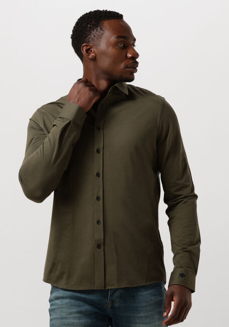 Gr&uuml;ne CAST IRON Casual-Oberhemd LONG SLEEVE SHIRT TWILL JERSEY 2 TONE - large