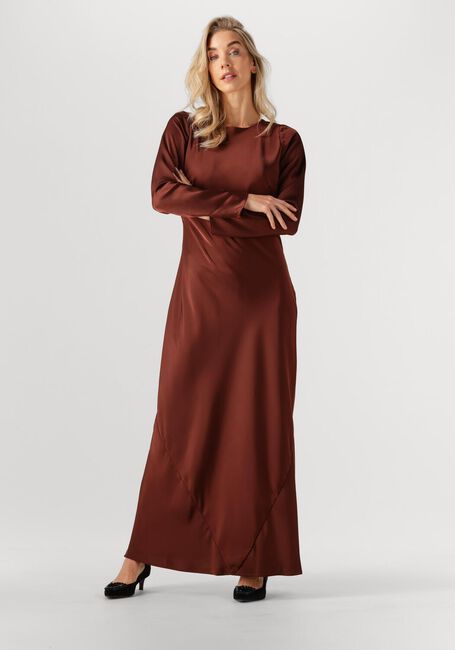 Braune CO'COUTURE Midikleid SAFIRACC WATERFALL BACK DRESS - large