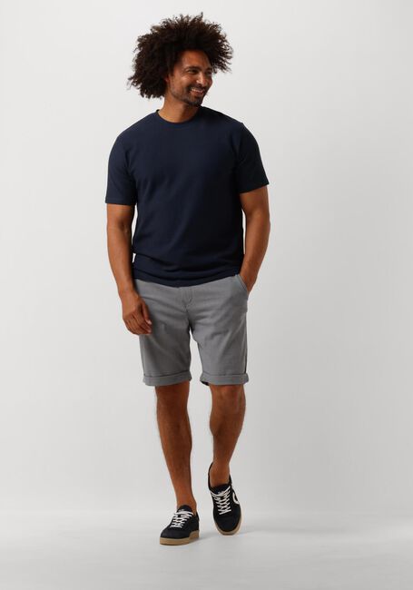 Dunkelblau SELECTED MEN T-shirt SLHMAURICE STRUCTURE SS O-NECK - large