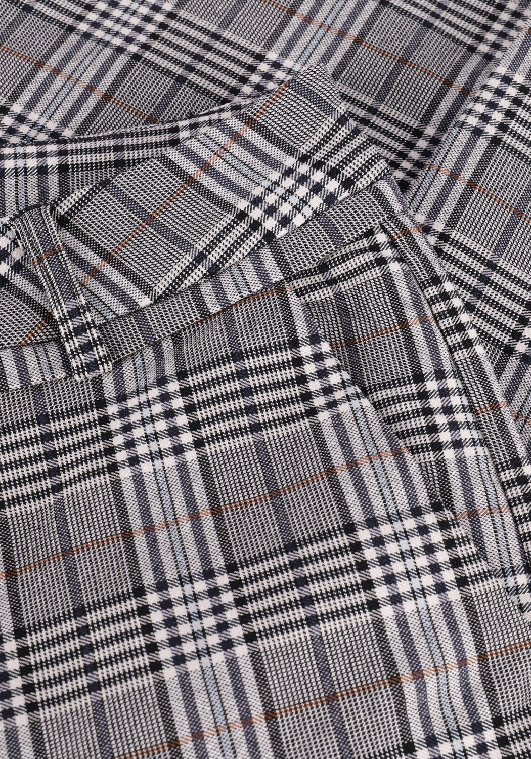 Mehrfarbige/Bunte MINUS Schlaghose CARMA CHECK FLARED PANTS - large