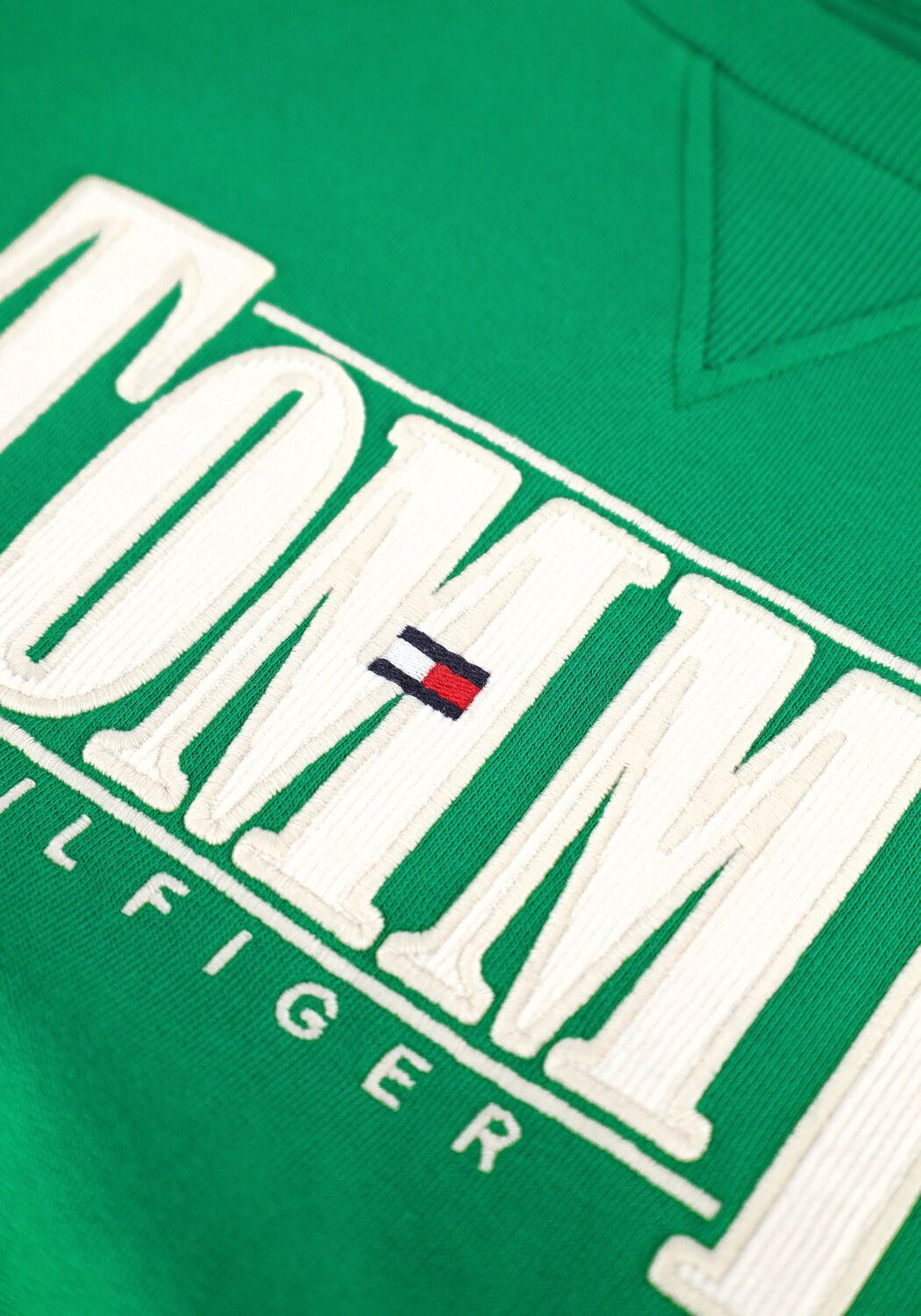 Gr&uuml;ne TOMMY HILFIGER Sweatshirt CORD APPLIQUE SWEATSHIRT - large