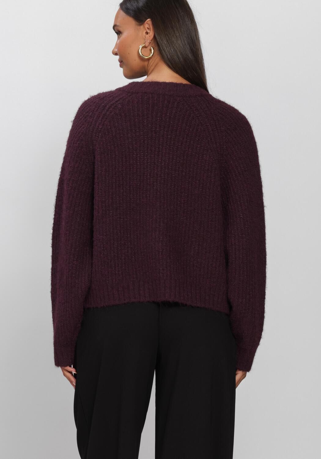 Bordeaux EDITED Strickjacke RANI BOMBER CARDIGAN - large