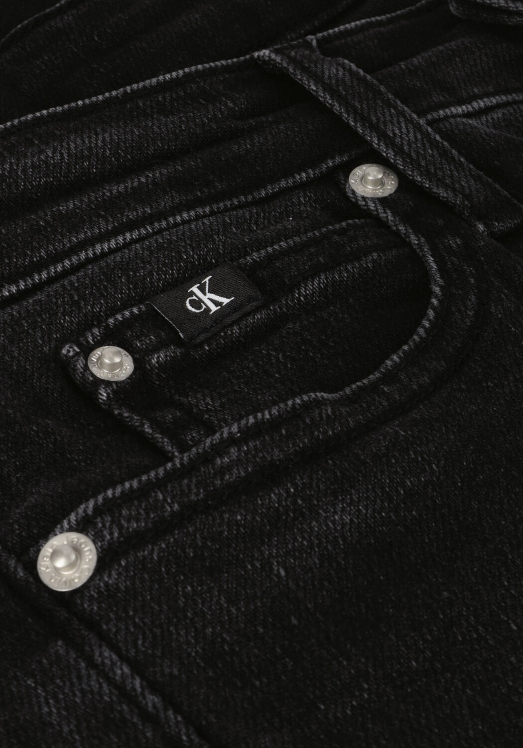 Schwarze CALVIN KLEIN Skinny jeans MID RISE SKINNY - large