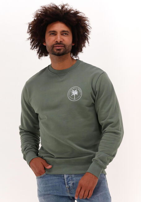 Grüne COLOURFUL REBEL Sweatshirt ISLAND LIVING SMALL CHEST WASHED BASIC SWEAT - large