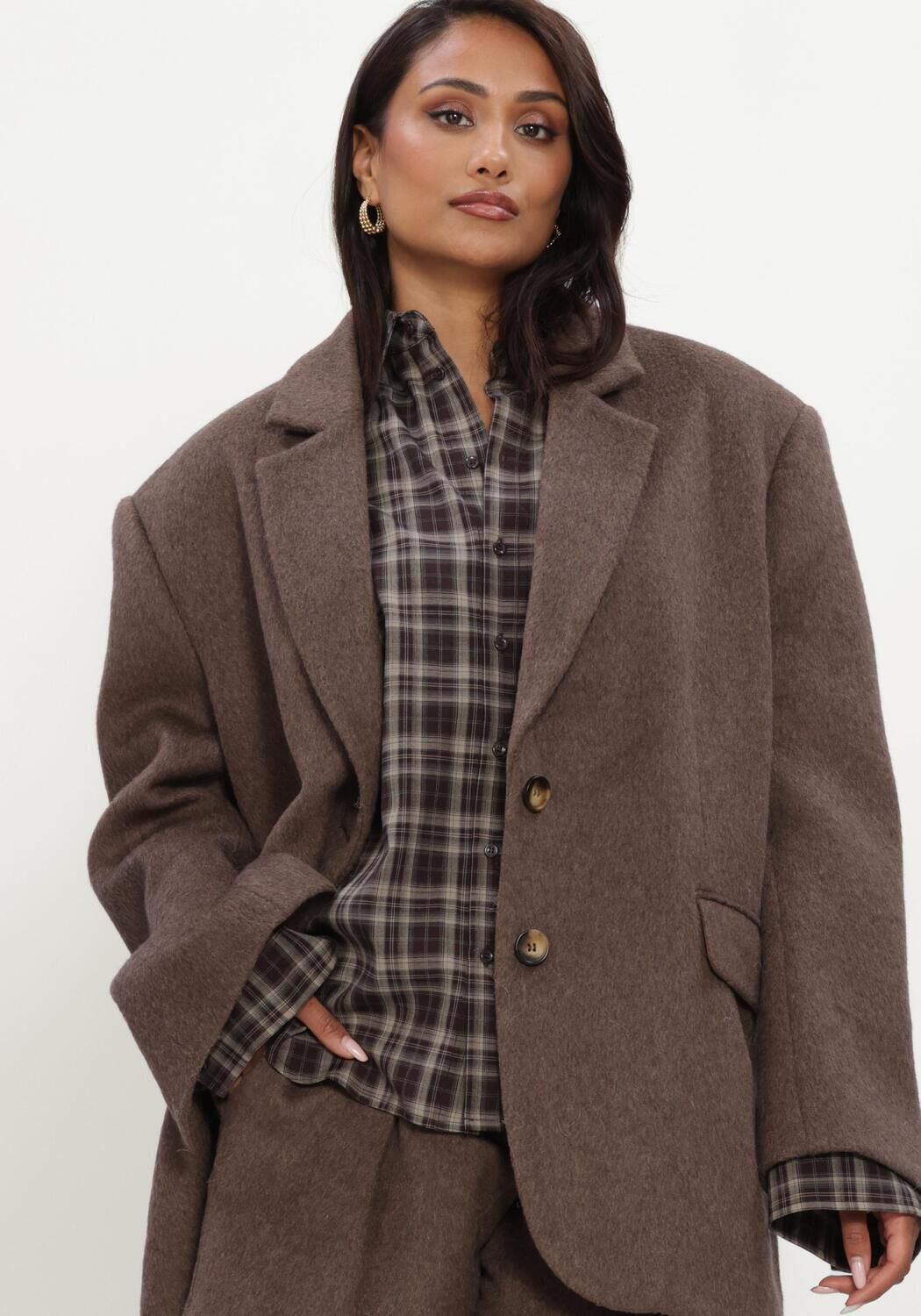 Braune NOTRE-V Blazer NV-IZORA - large