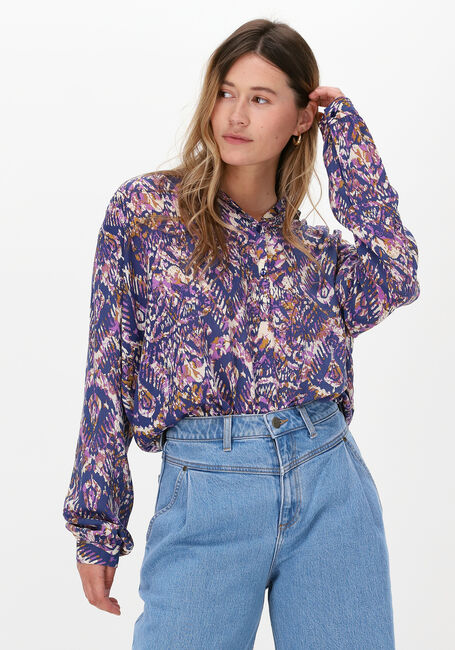 Blaue LOLLYS LAUNDRY Blusen LARI SHIRT - large