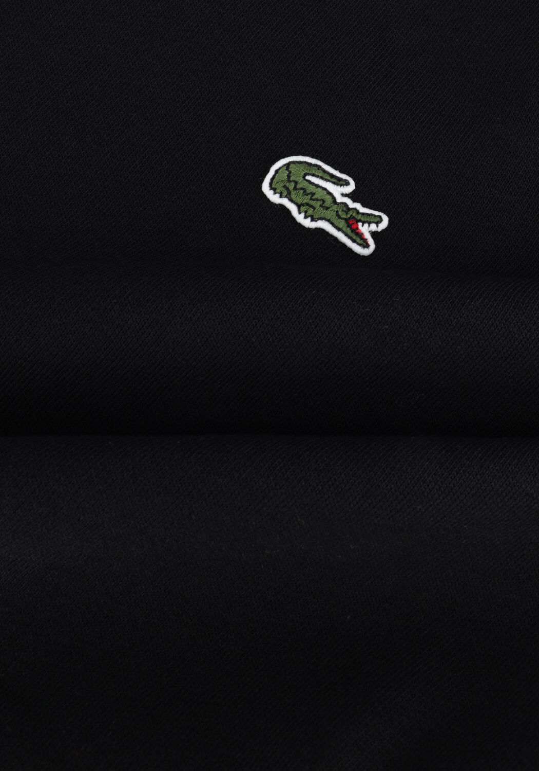 Schwarze LACOSTE Sweatshirt CLASSIC FIT BRUSHED FLEECE SWEATSHIRT - large