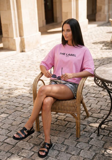 Rosane ALIX THE LABEL T-shirt LADIES KNITTED THE LABEL T-SHIRT - large