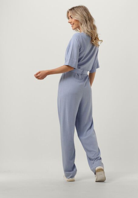 Blaue SELECTED FEMME Jumpsuit SLFVIVA 2/4 LONG LINEN JUMPSUIT - large